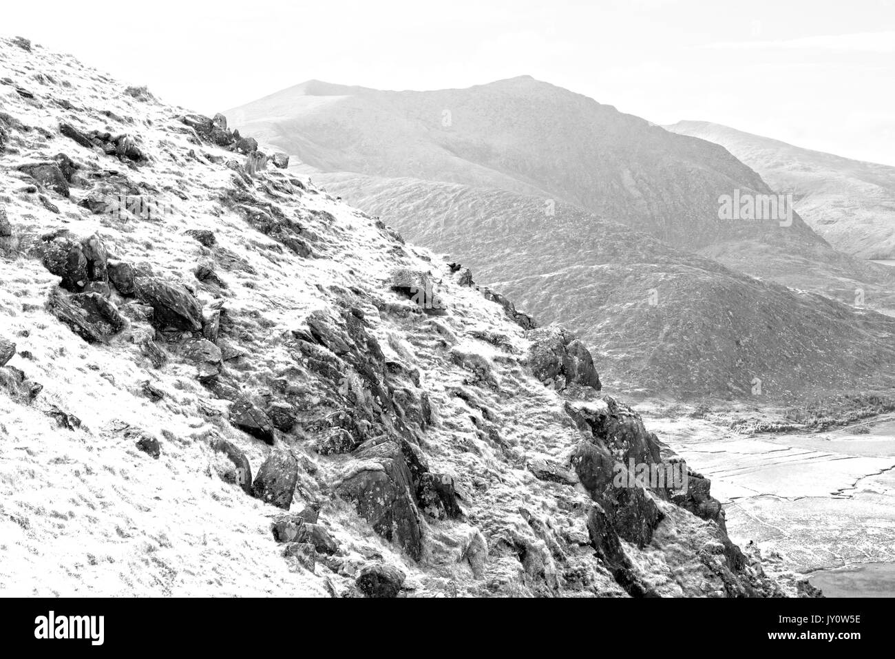 scenic view of the mountains on the kerry way in county kerry ireland Stock Photo