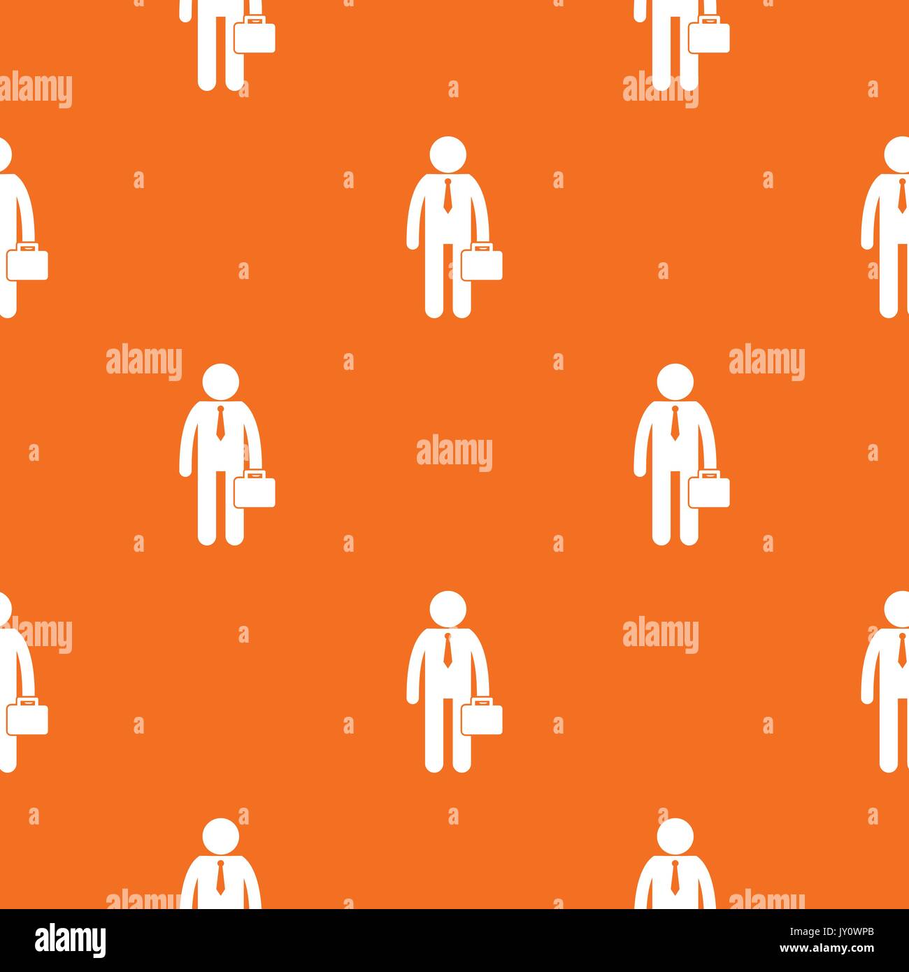 Businessman standing with his briefcase pattern seamless Stock Vector