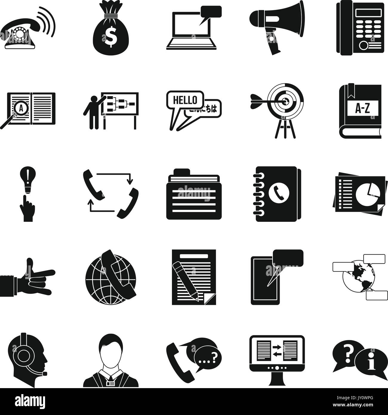 Dialogue speech bubble icons chatting phone vector hi-res stock ...