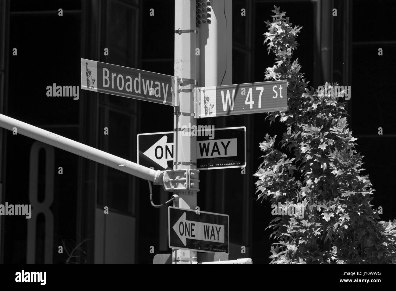 Broadway and W47th Street, New York City Stock Photo