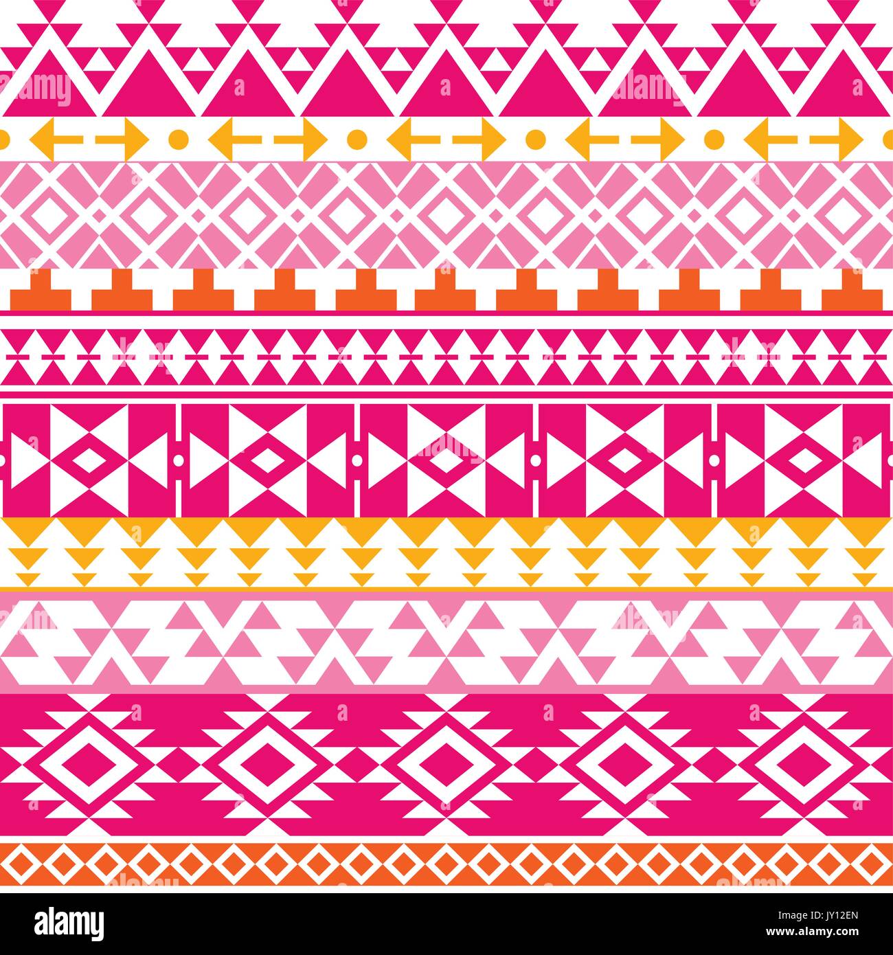 Seamless Navajo print, Aztec pattern, Tribal design Vector pink and yellow  folk seamless Aztec ornament, ethnic collection, tribal art Stock Vector  Image & Art - Alamy