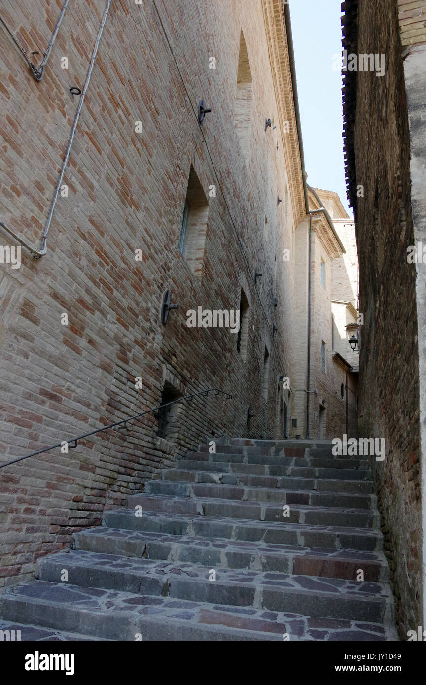 Corinaldo, Marche, Italy. Old medieval village Stock Photo