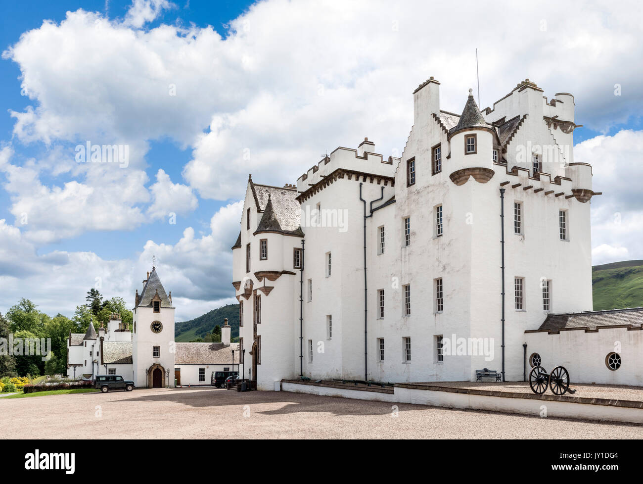 Blair Castle, Blair Atholl, Glen Garry, Perthshire, Scotland, UK Stock Photo