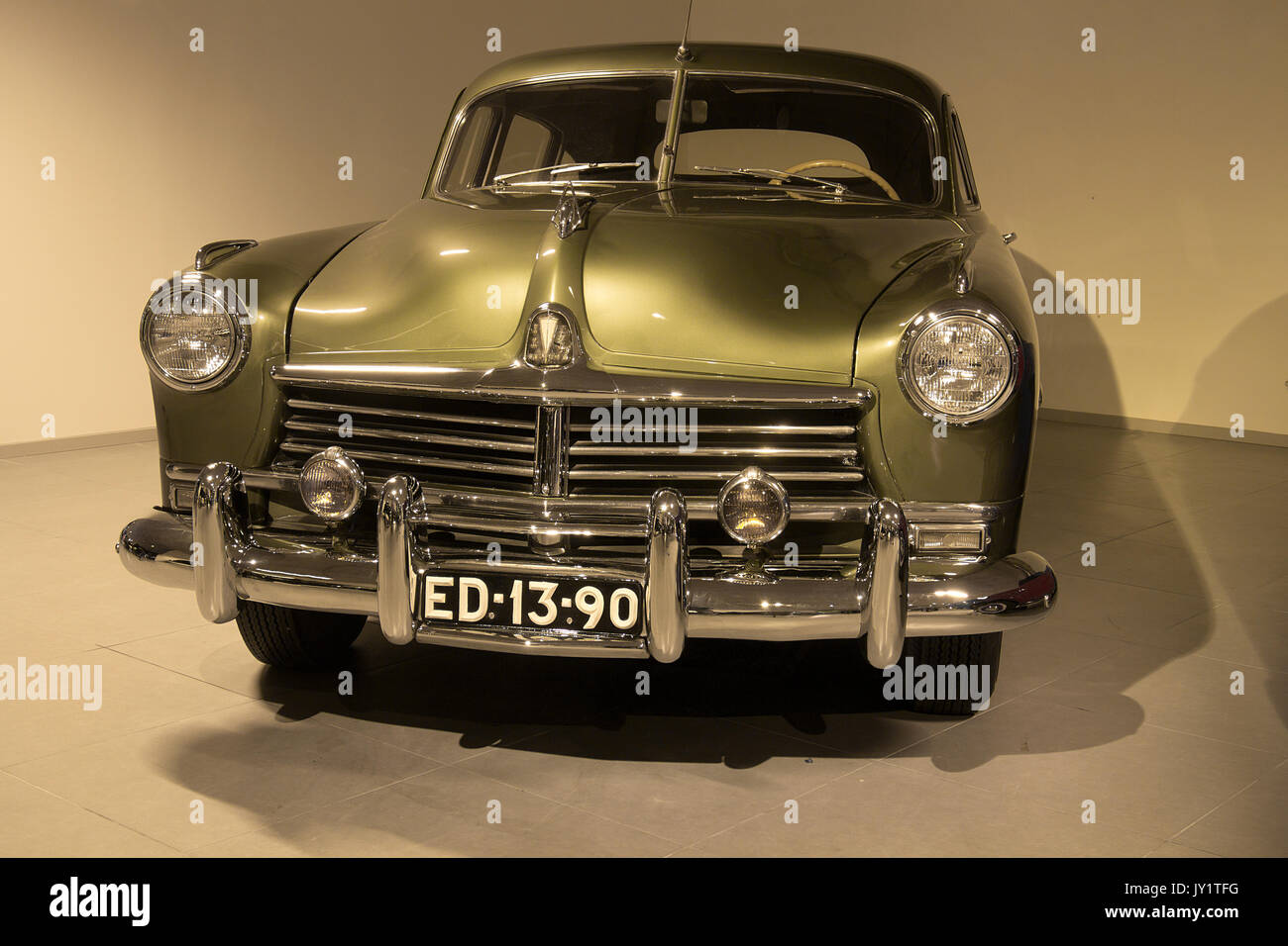 A 1948 Hudson Commodore 8 at the Louwman Museum, The Hague, Netherlands Stock Photo