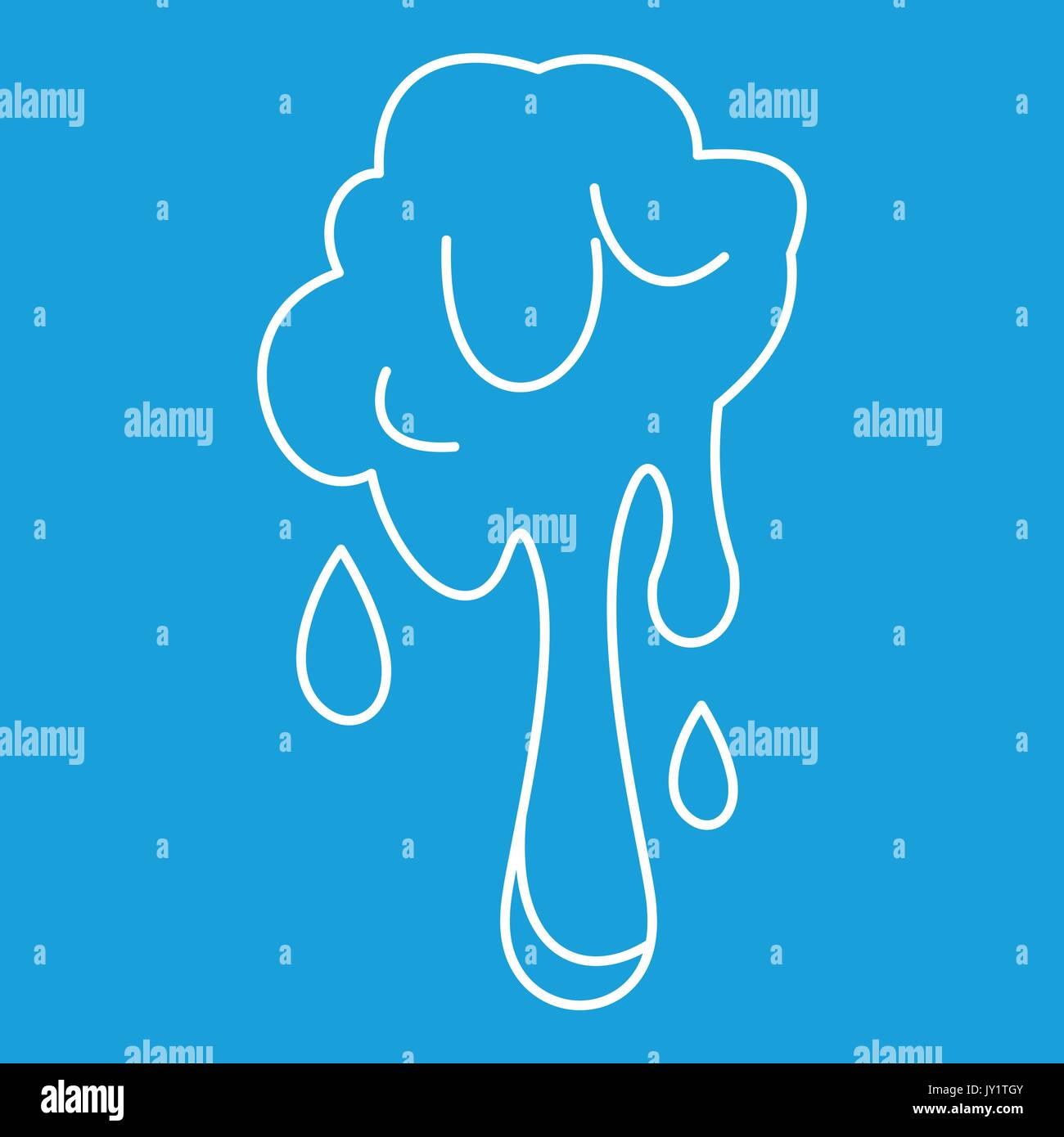Slime spot icon, outline style Stock Vector Image & Art - Alamy