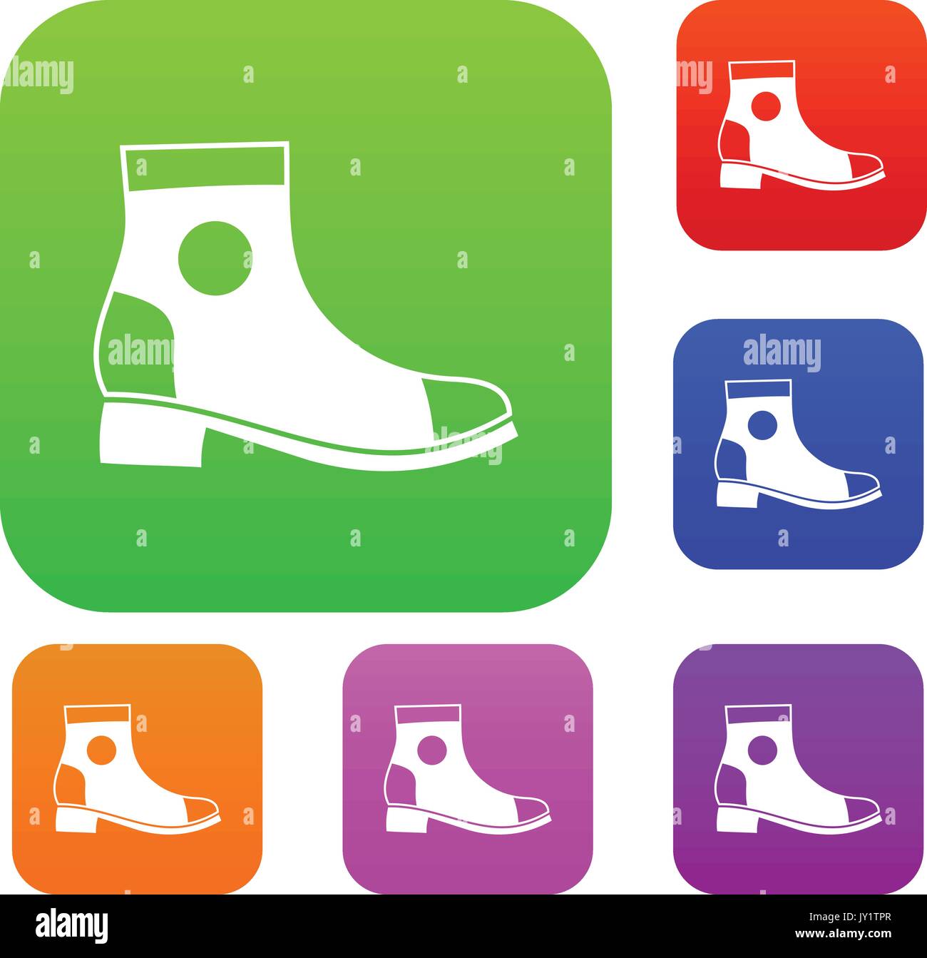 Men boot set collection Stock Vector Image & Art - Alamy