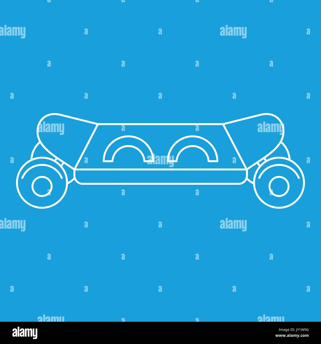 Skateboard Icon Outline Style Stock Vector Image Art Alamy