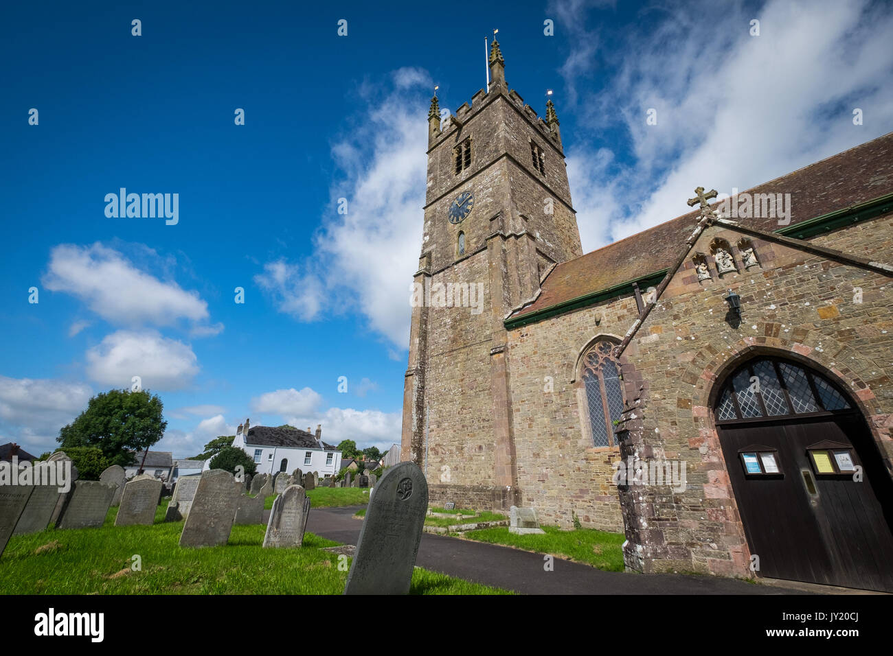 All Saints Church, Winkleigh Village, Devon, UK Stock Photo