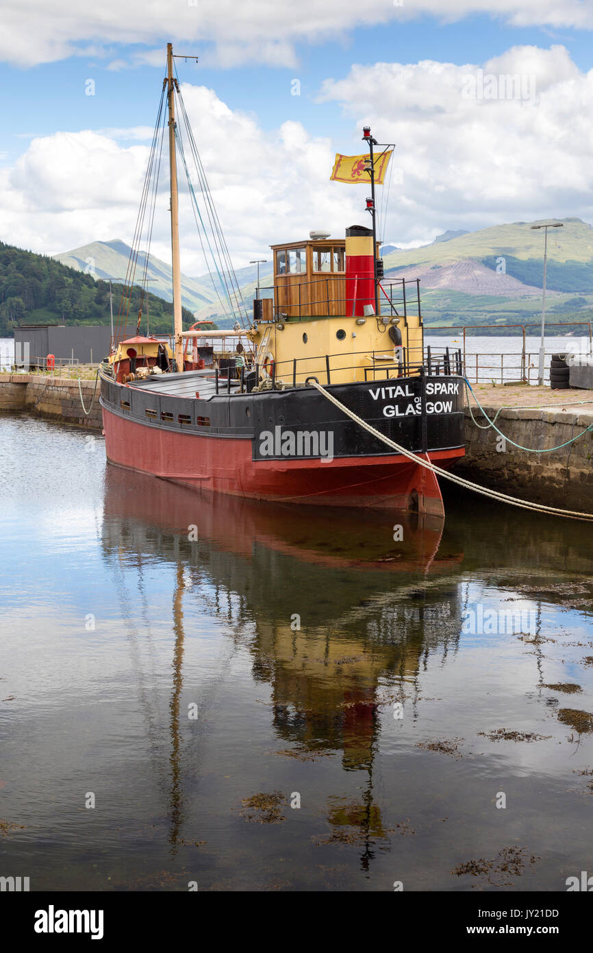 The Vital Spark Clyde Puffer moored at Inveraray Harbour, Argyll & Bute,  Scotland, United Kingdom Stock Photo - Alamy