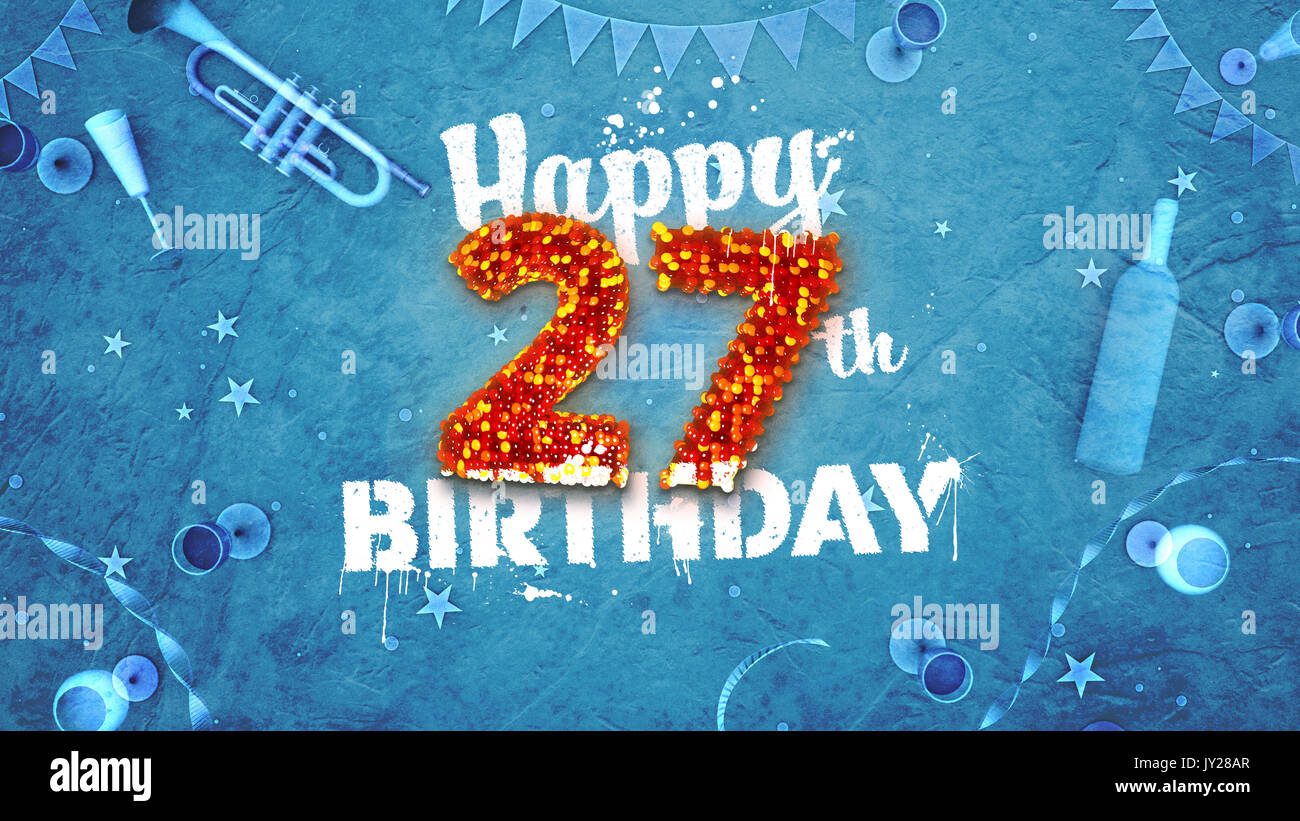 27th birthday celebration anniversary hi-res stock photography and images - Alamy