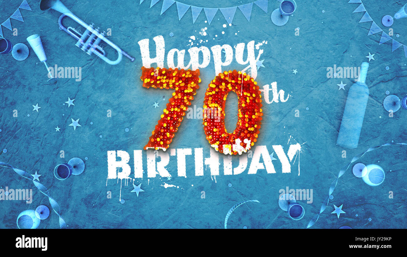 70th birthday card hi-res stock photography and images - Alamy