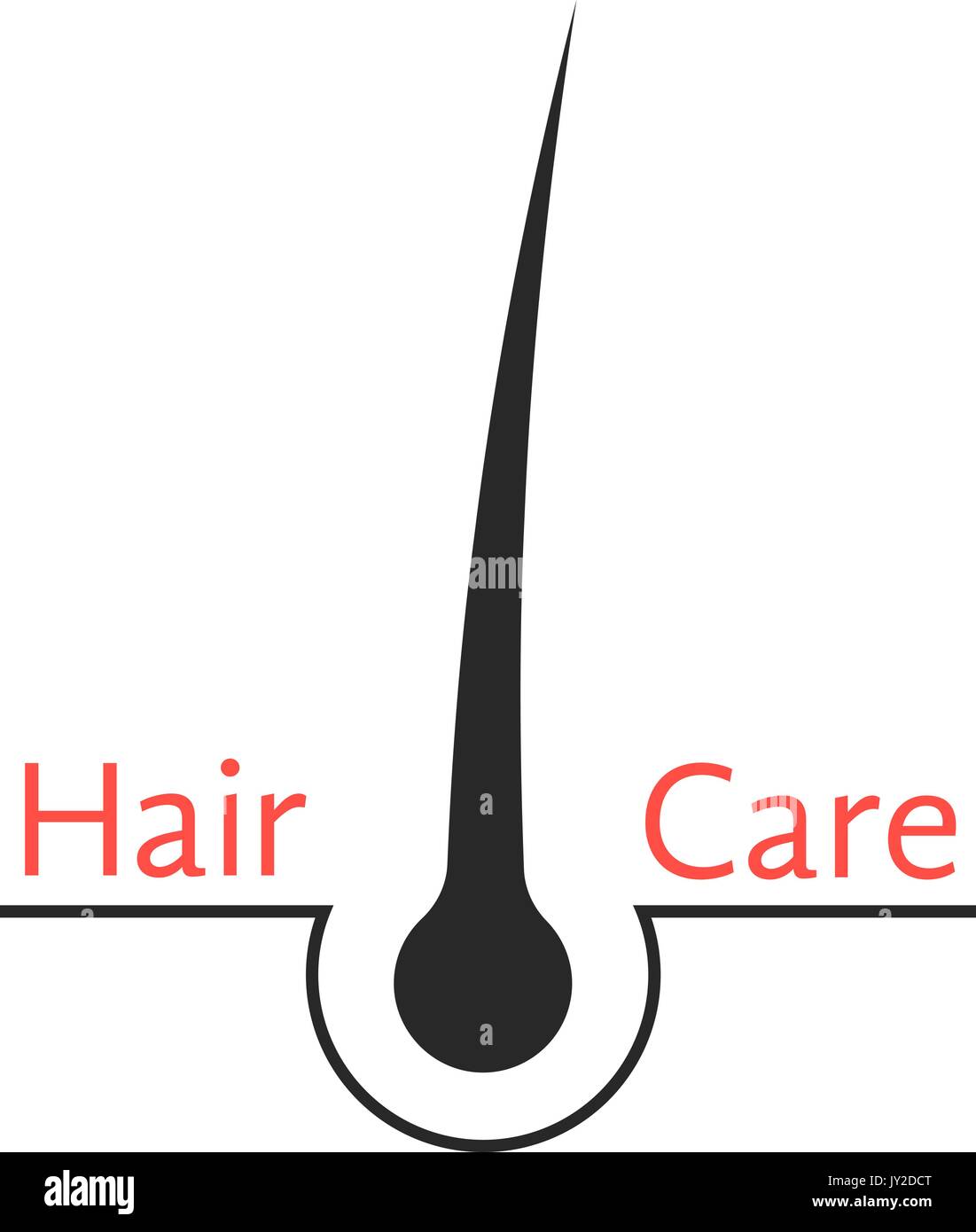 Hair Follicle Icon Isolated On White Background Stock Vector Art