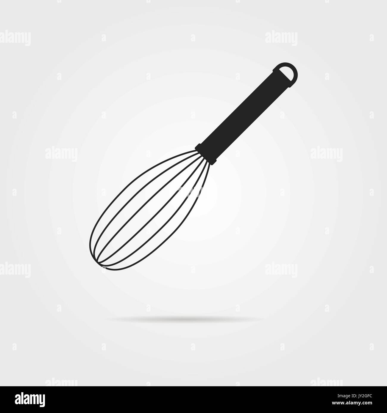 black corolla icon with shadow Stock Vector