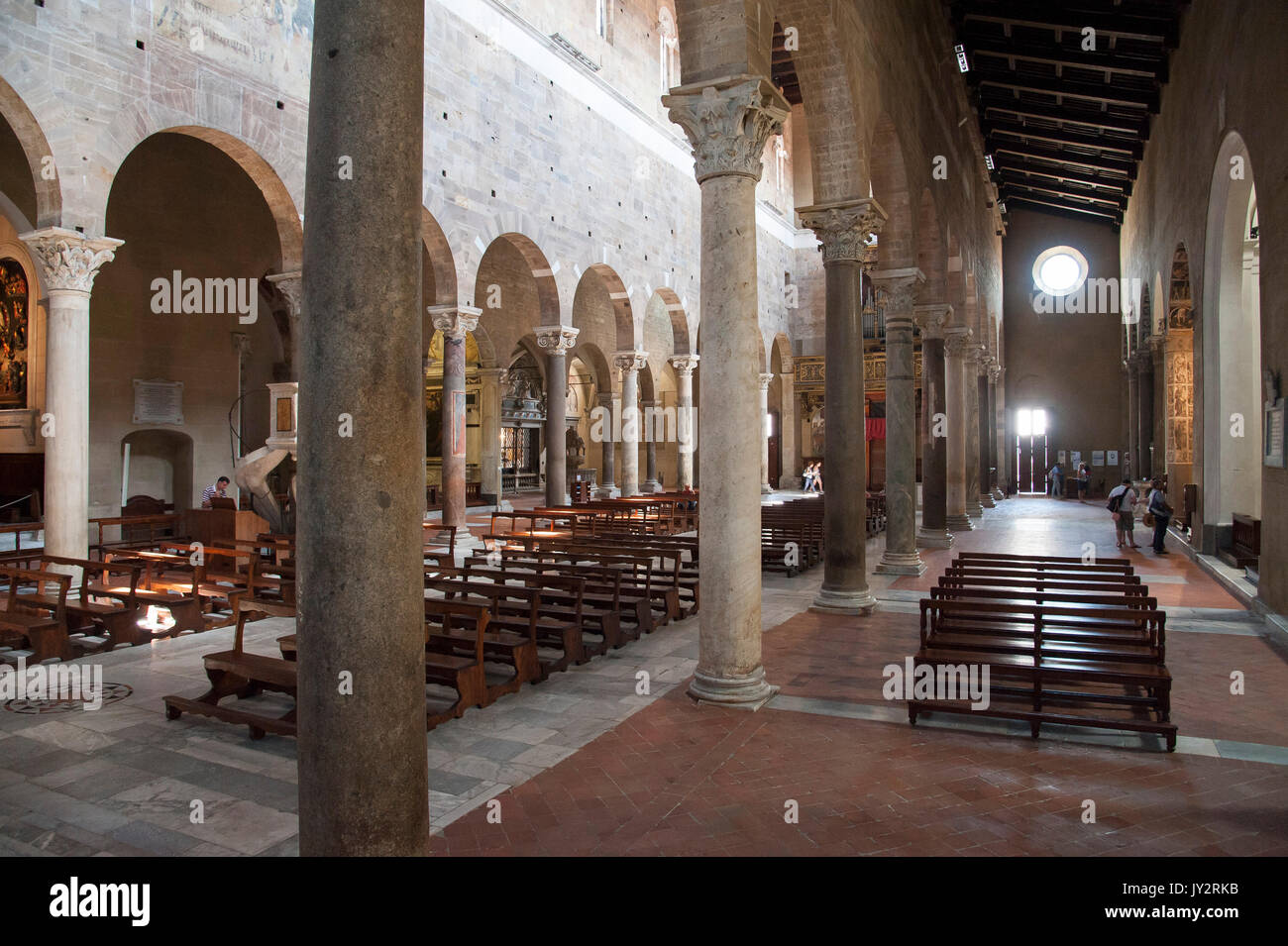 Romanesque Basilica Di San Frediano On Piazza San Frediano In Lucca Stock Photo Alamy