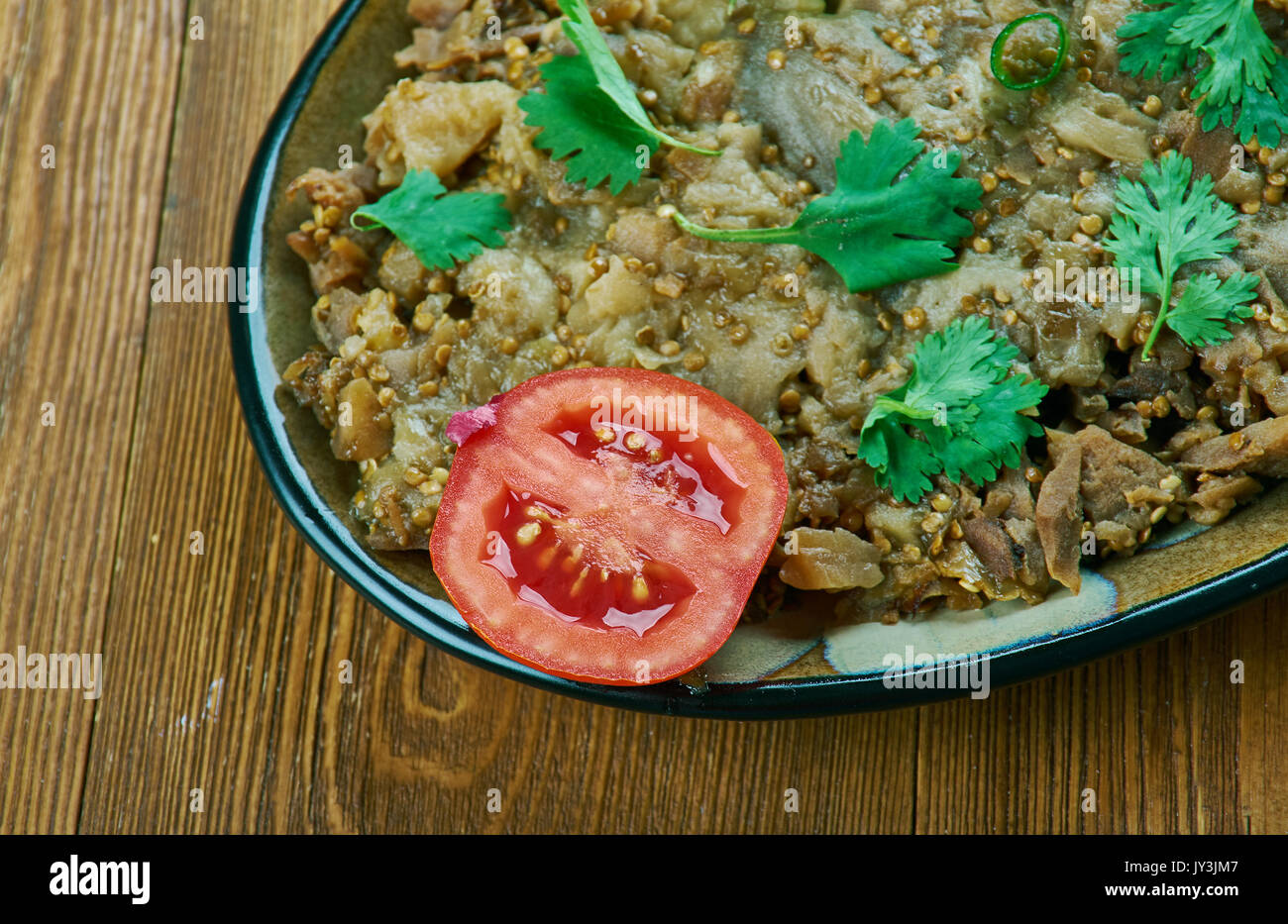 Patlican salatasi - eggplant salad .Turkish cuisine Stock Photo - Alamy Patlican salatasi - eggplant salad .Turkish cuisine Stock Photo - Alamy