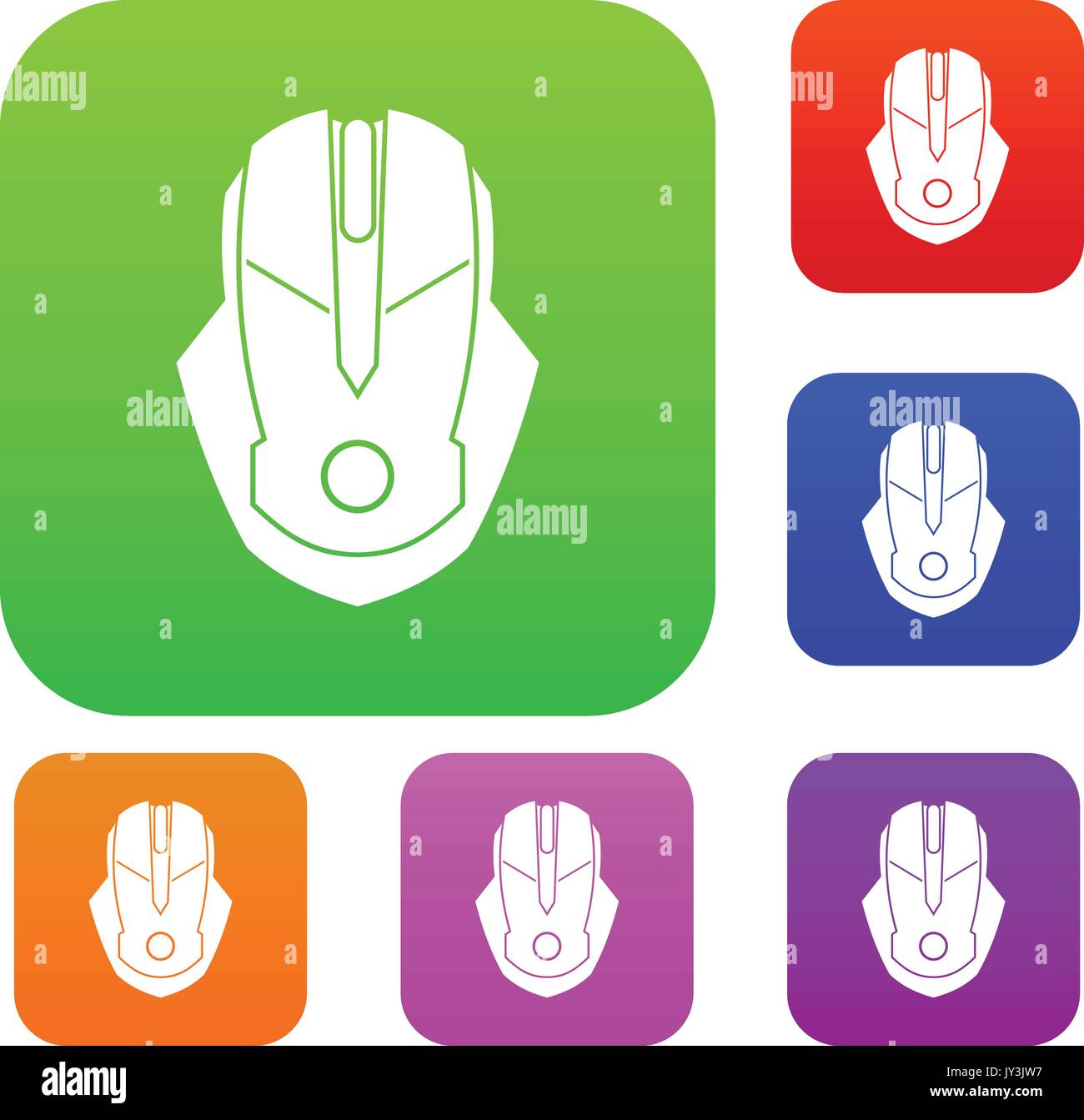 Computer mouse set collection Stock Vector Image & Art - Alamy