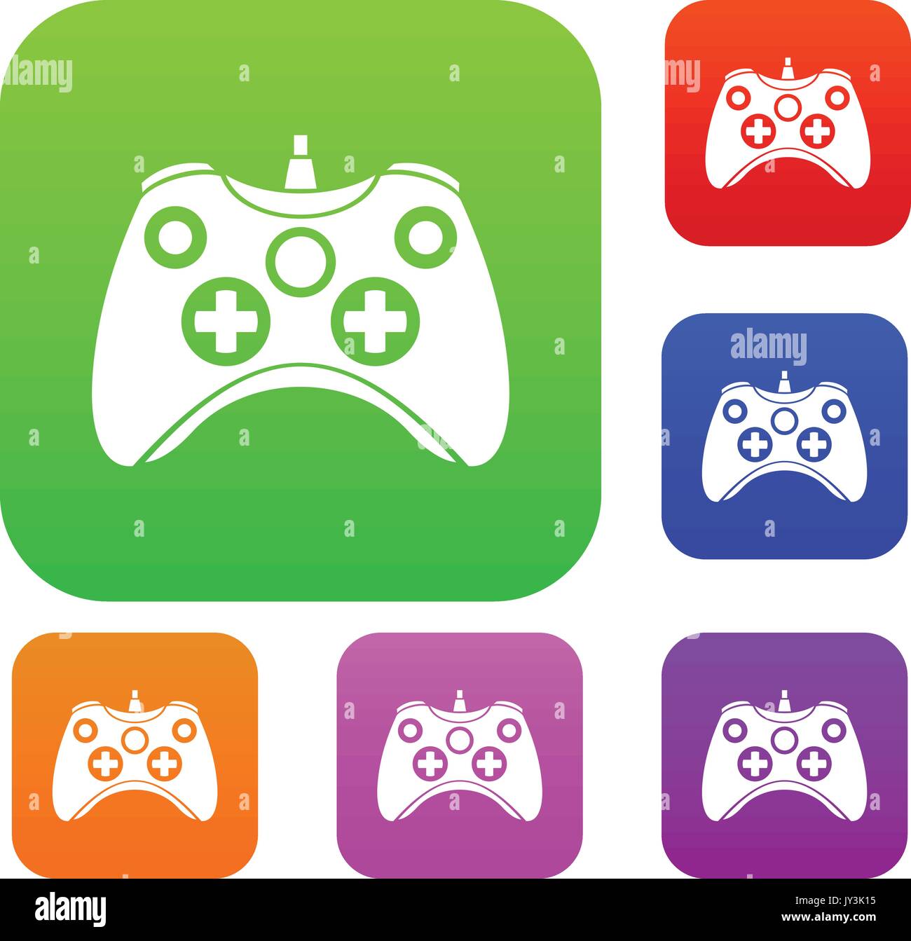 Video game controller set collection Stock Vector Image & Art Alamy