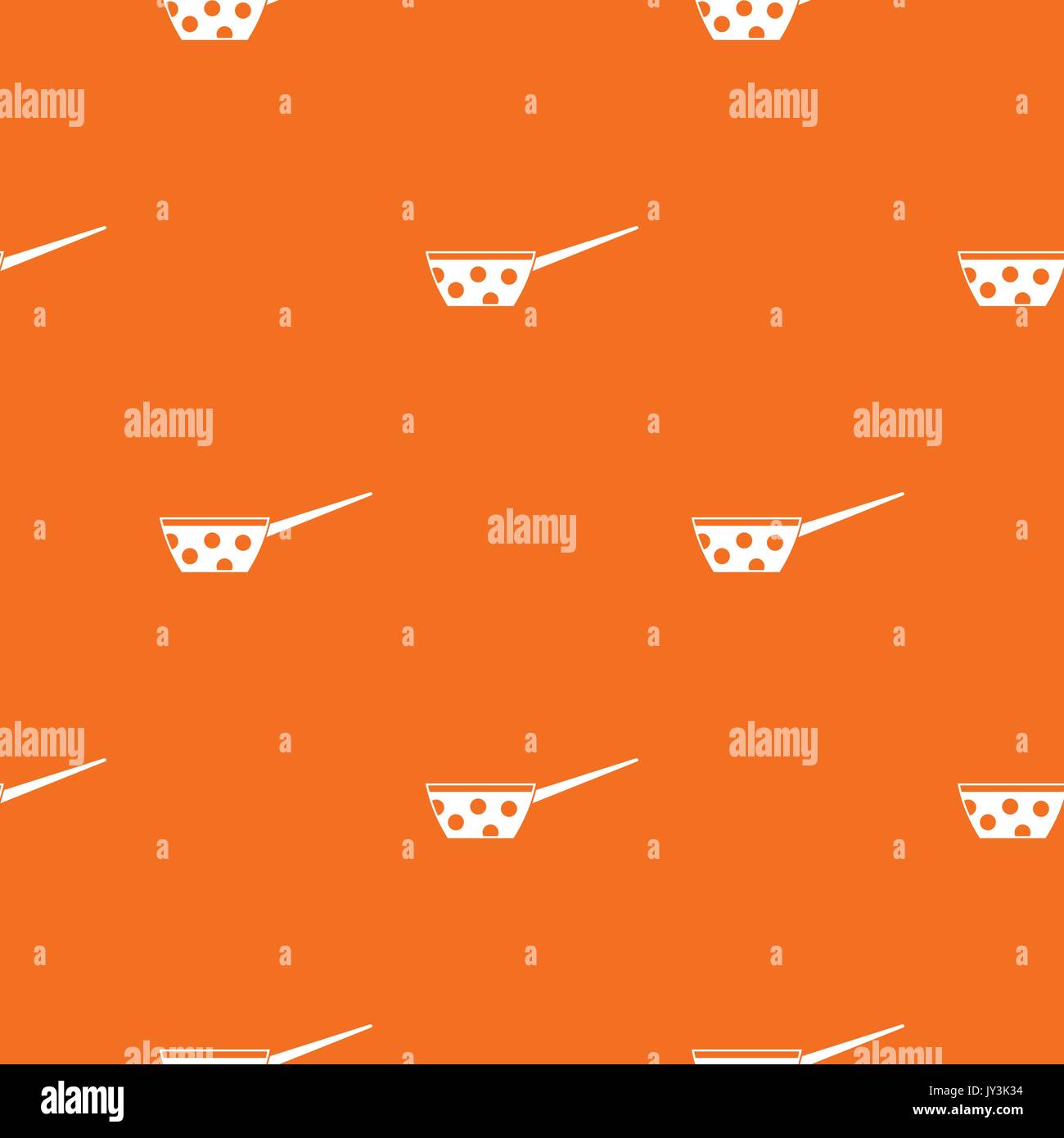 Pot with white dots and handle pattern seamless Stock Vector