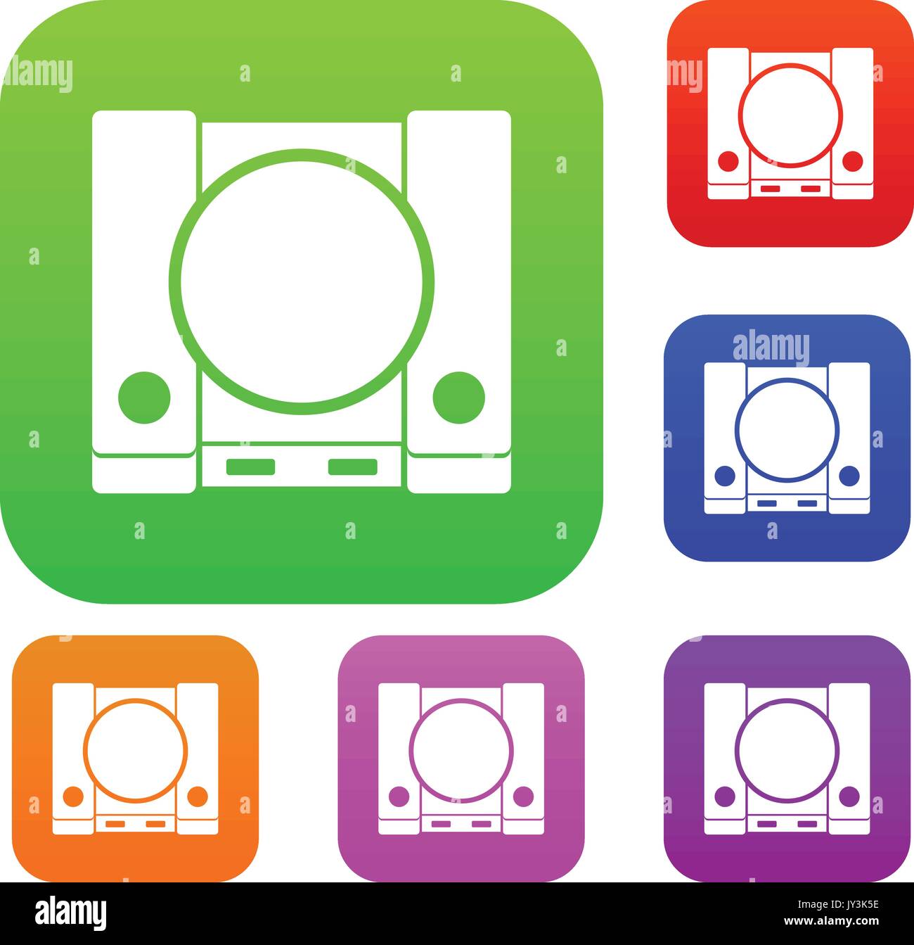 PlayStation set collection Stock Vector