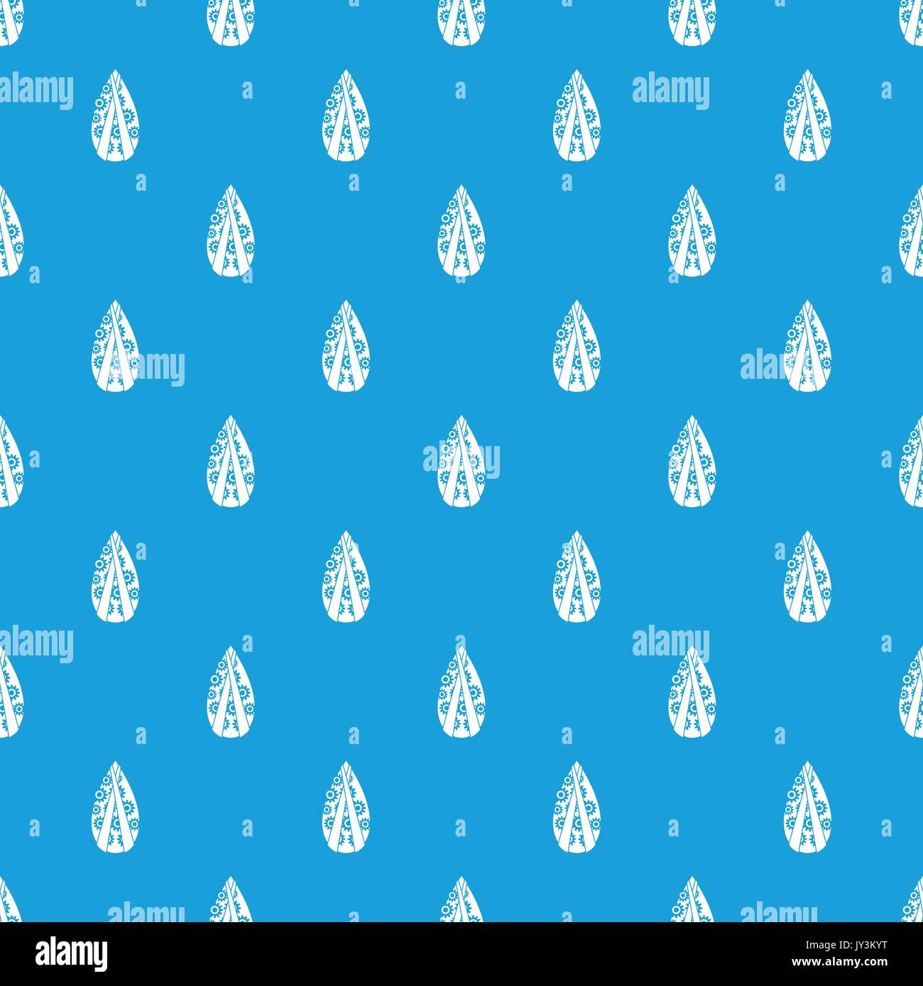 Memorial wreath pattern seamless blue Stock Vector