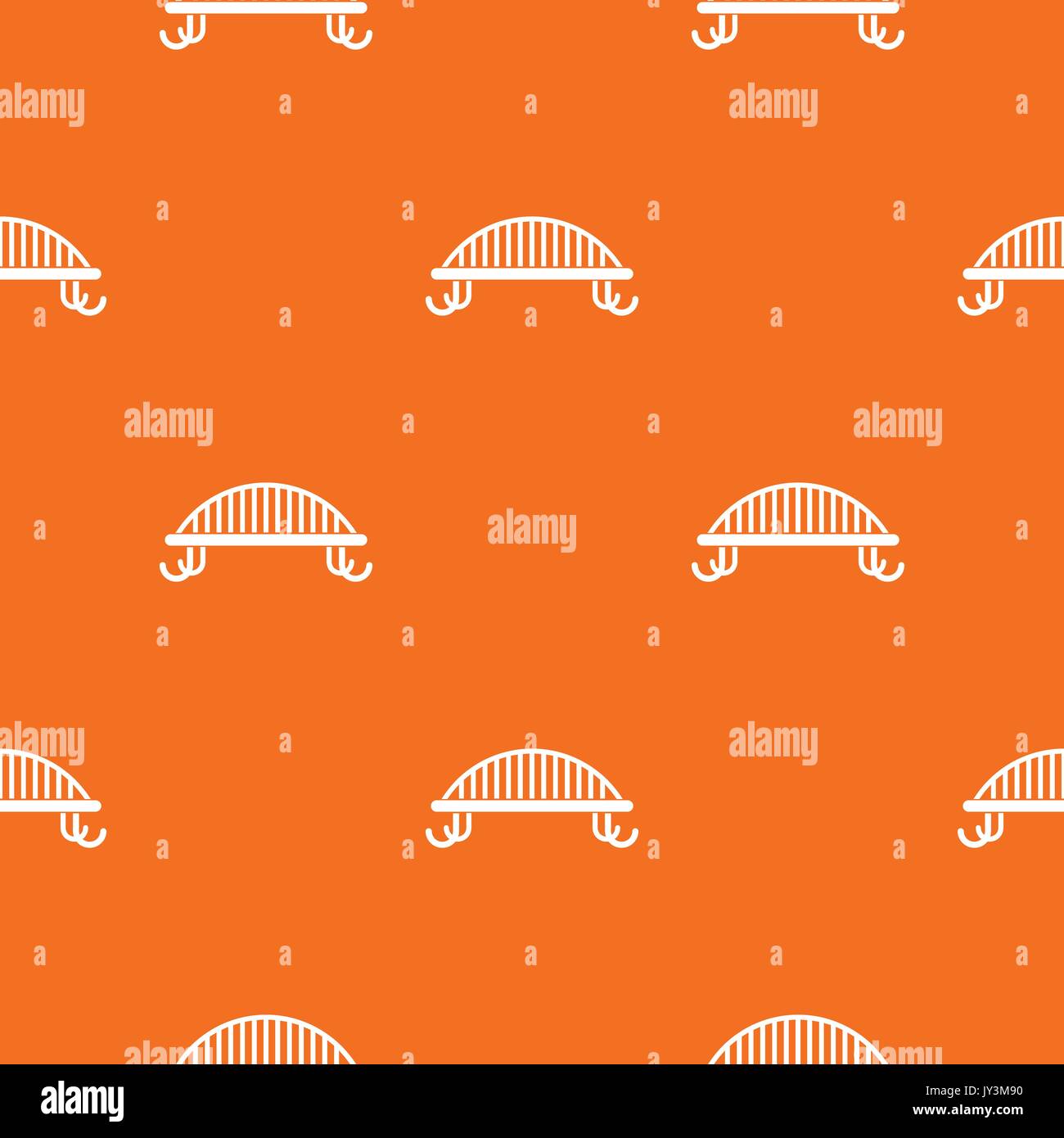 Bench with backrest pattern seamless Stock Vector