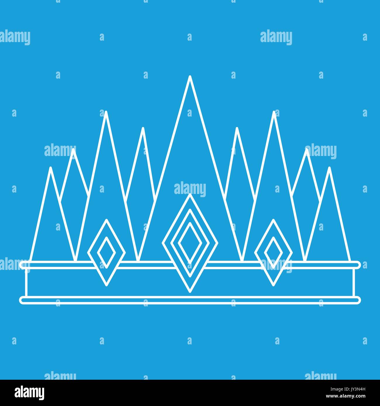 Crown icon, outline style Stock Vector Image & Art - Alamy