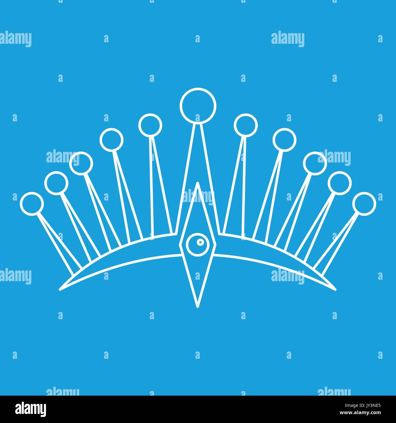 Big crown icon, outline style Stock Vector Image & Art - Alamy