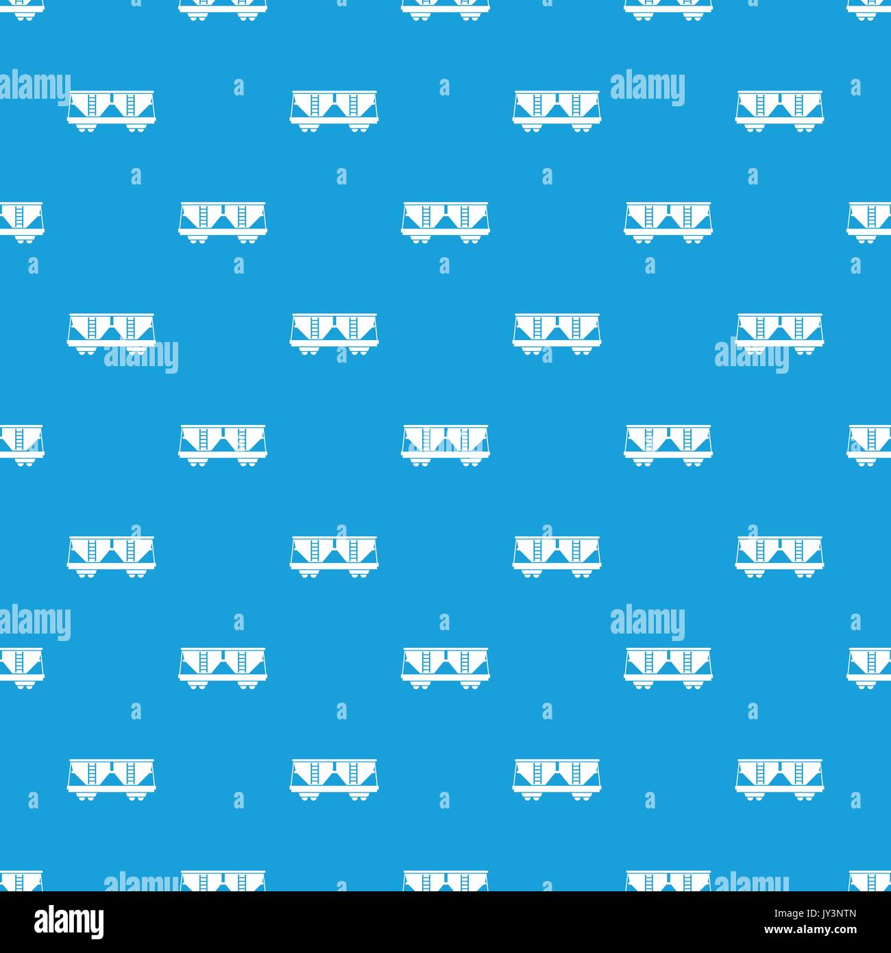 Freight railroad car pattern seamless blue Stock Vector