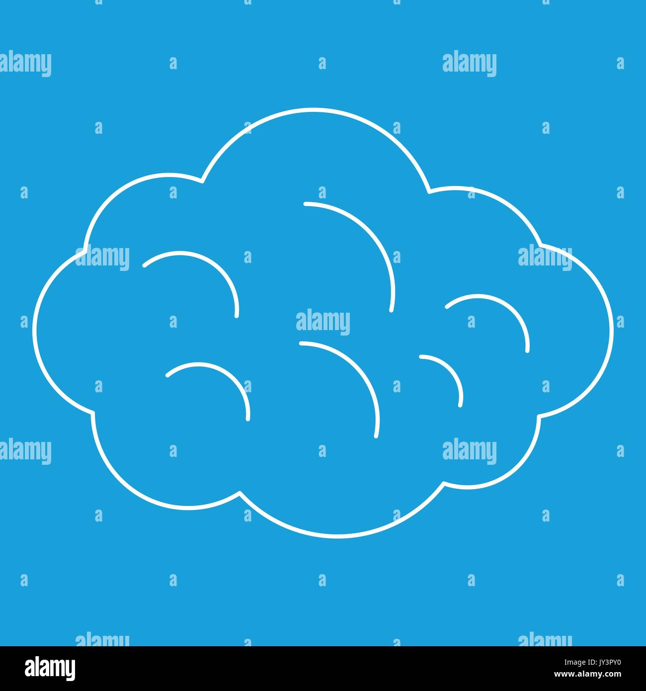 Summer cloud icon, outline style Stock Vector Image & Art - Alamy