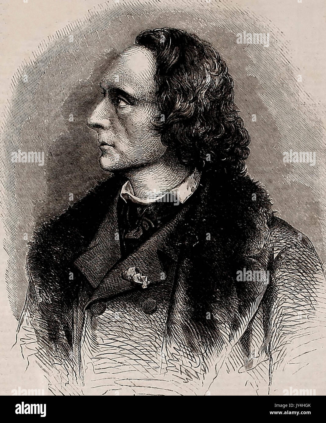 Henri Litolff, German Composer and Pianist, circa 1860 Stock Photo