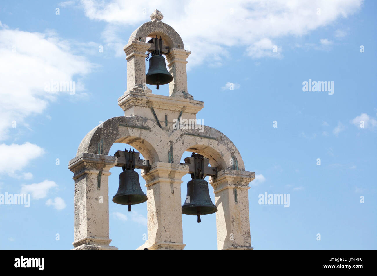 Church bells against blue sky hi-res stock photography and images - Alamy