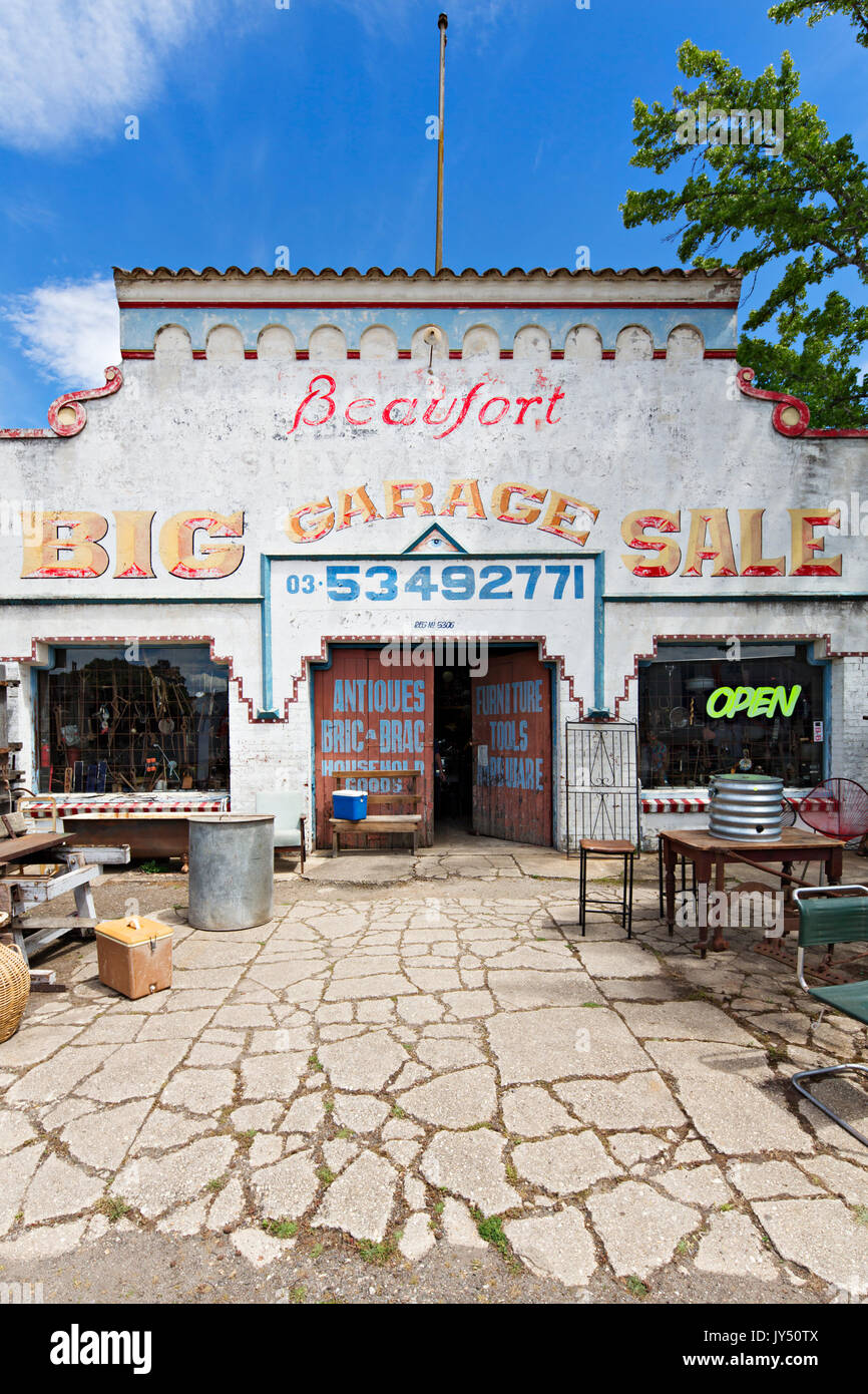 The Big Garage Sale in Beaufort Victoria Australia Stock Photo Alamy