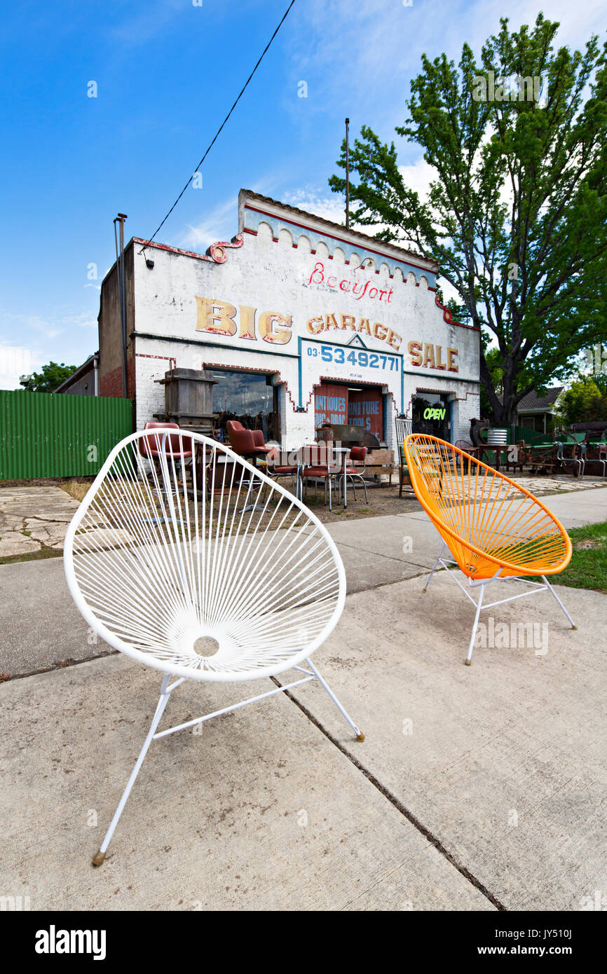 The Big Garage Sale in Beaufort Victoria Australia Stock Photo Alamy