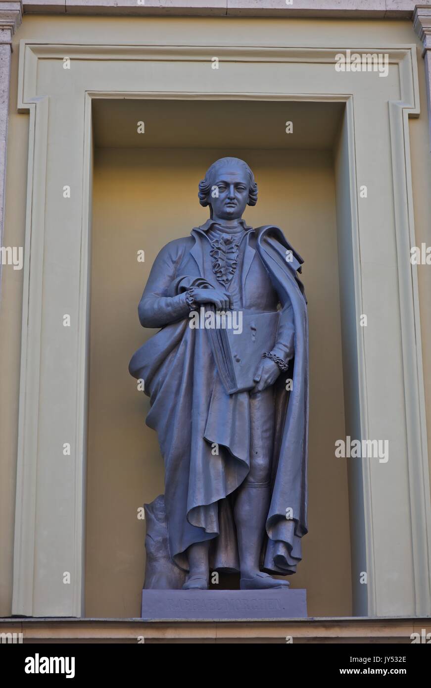 Statue of Raffaello Sanzio Morghen, Italian engraver Stock Photo