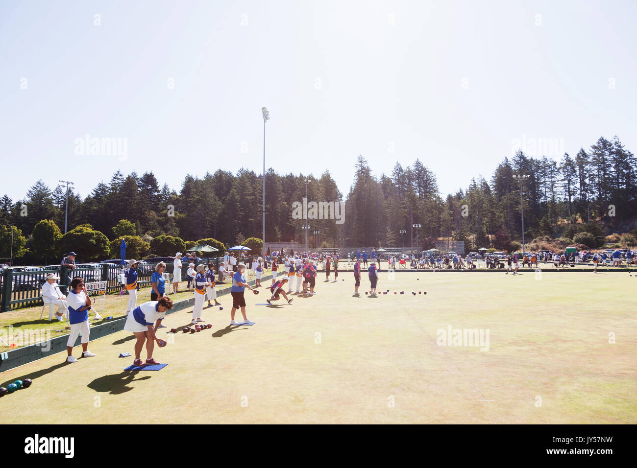 Canadian Lawn Bowling Championships tournament 2017, Victoria BC Canada Stock Photo Alamy