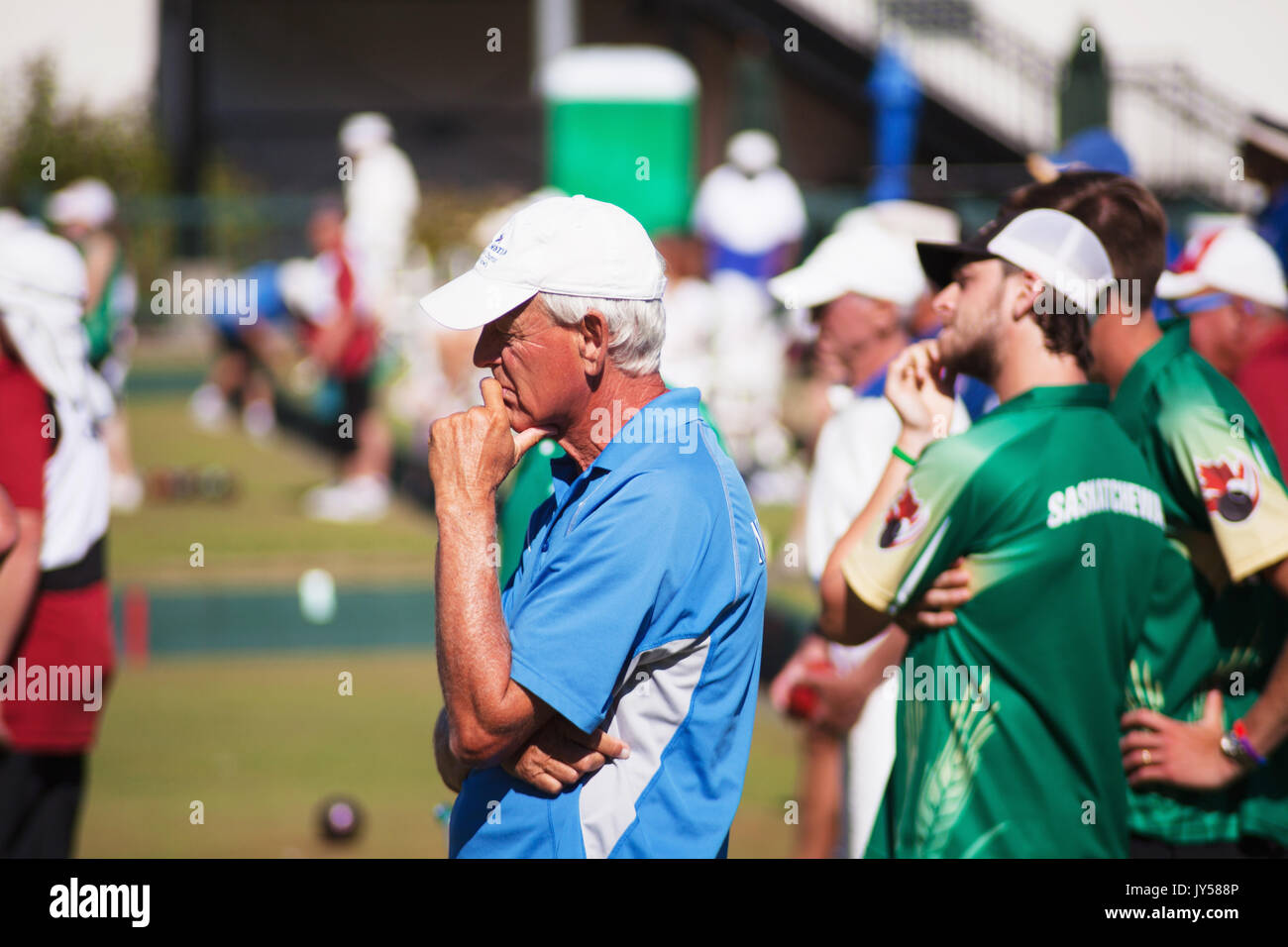 Canadian Lawn Bowling Championships tournament 2017, Victoria BC Canada Stock Photo Alamy