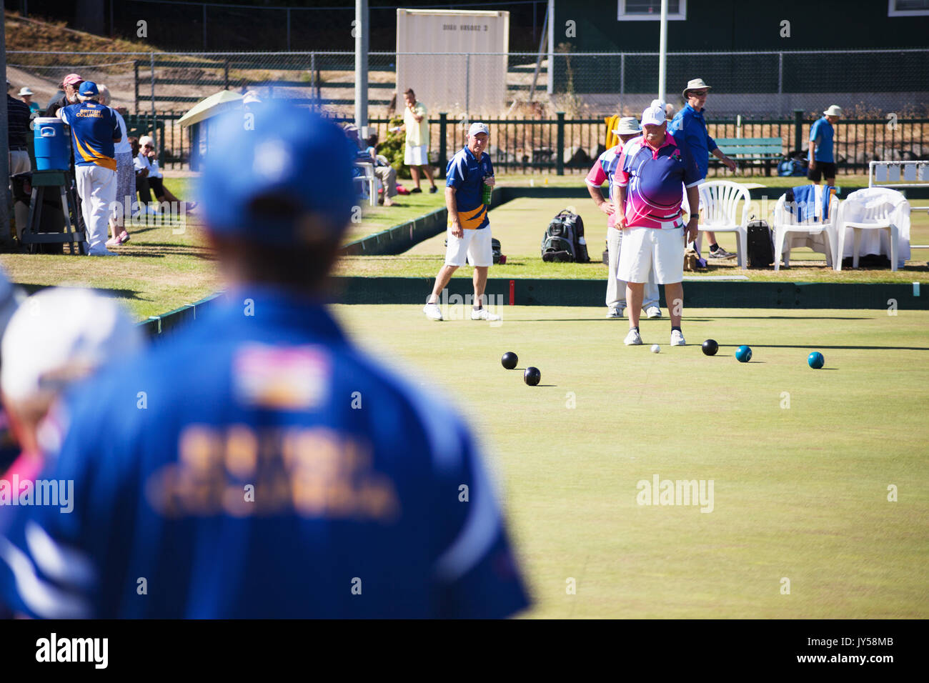 Canadian Lawn Bowling Championships tournament 2017, Victoria BC Canada Stock Photo Alamy