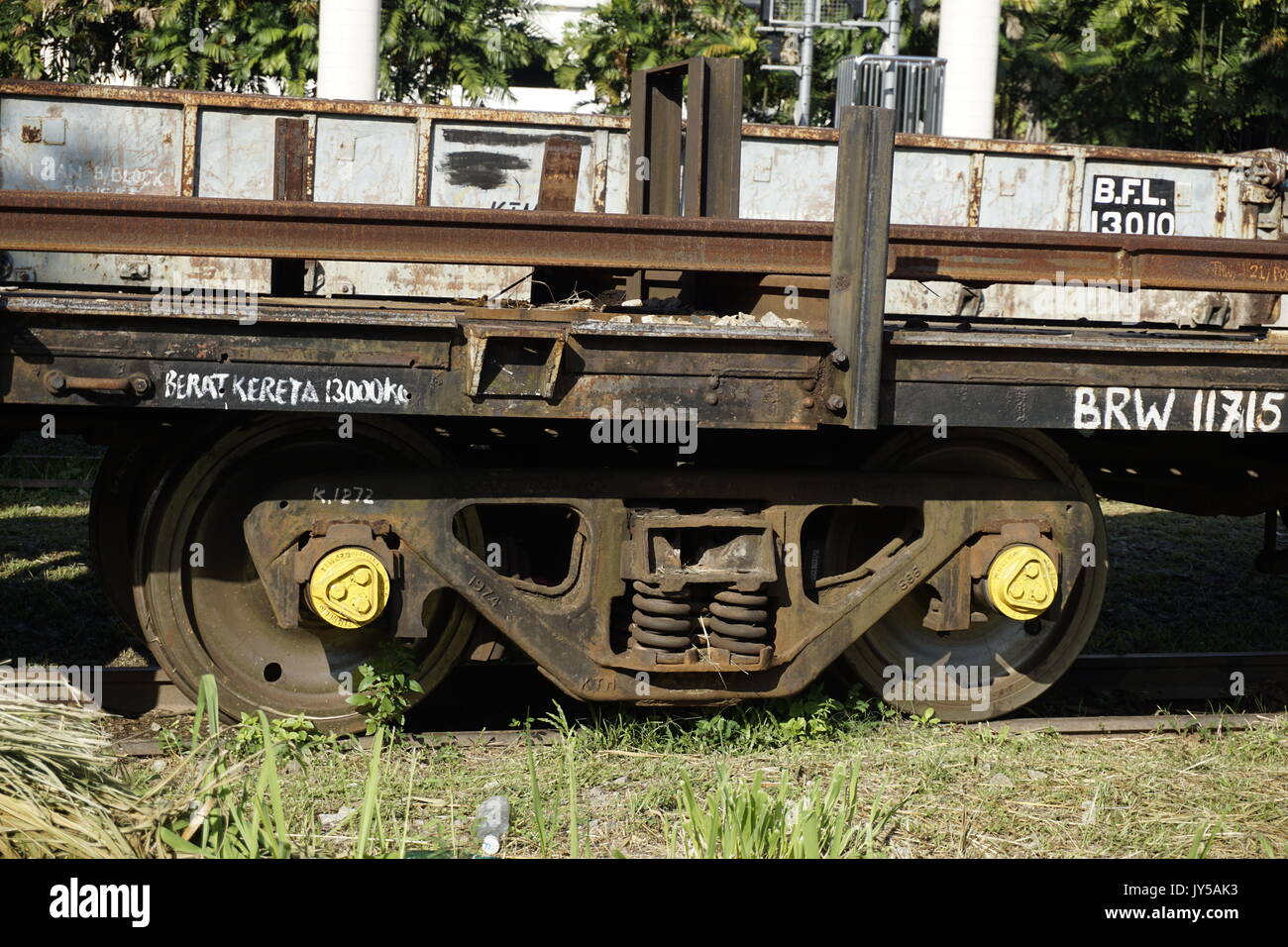 old abandoned rolling stock Stock Photo