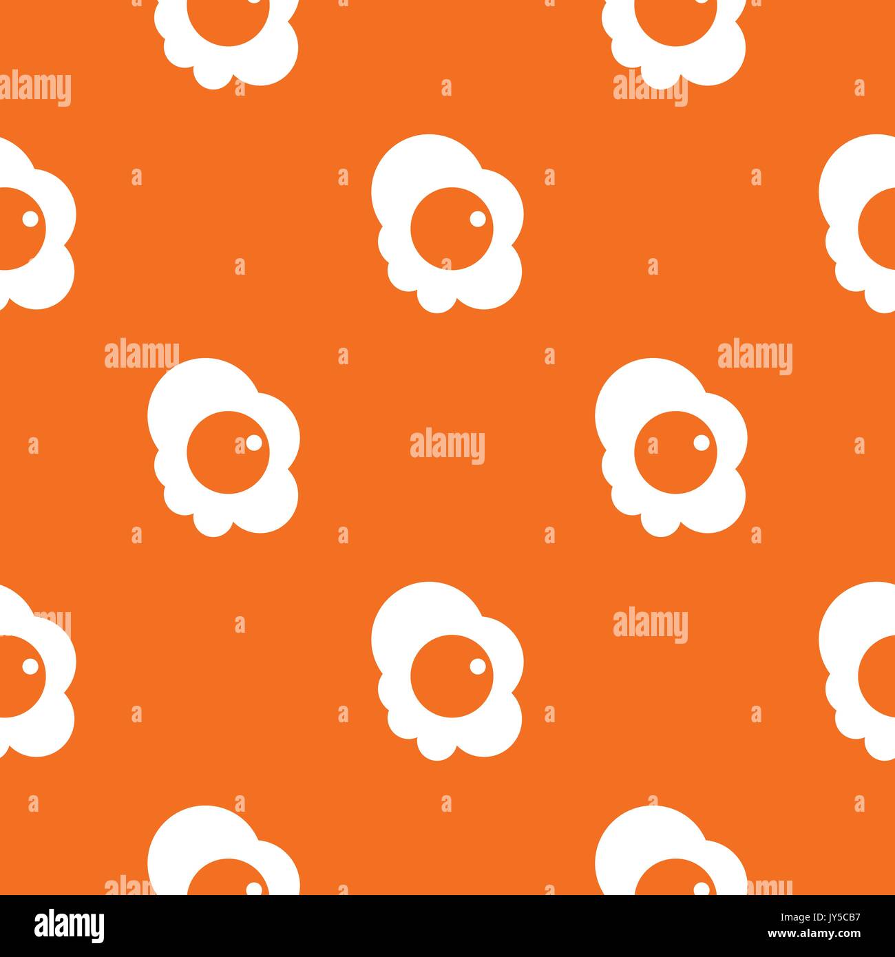 Fried egg pattern seamless Stock Vector