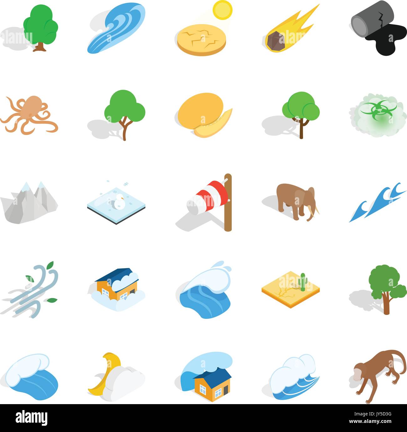 Isometric natural environmental land Stock Vector Images - Alamy