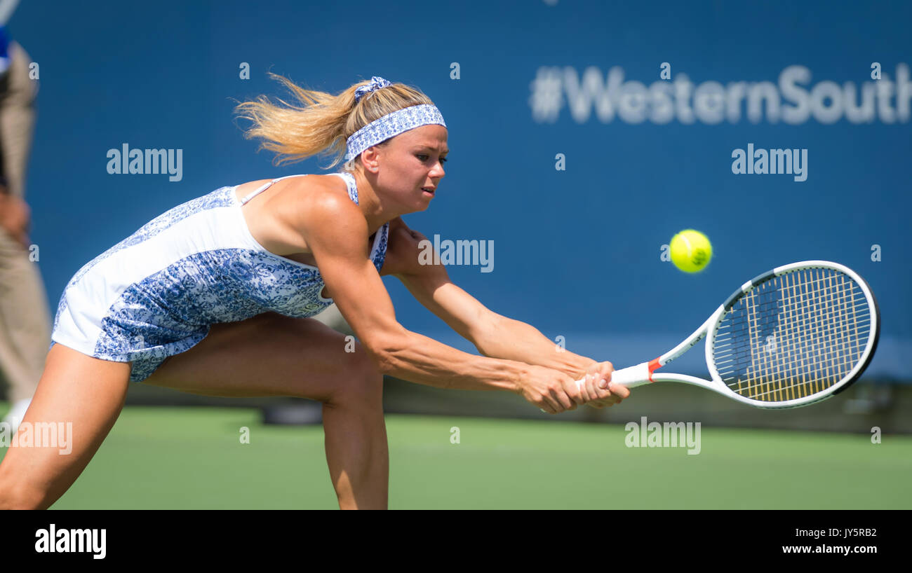 Cincinnati, United States. 18 August, 2017. Camila Giorgi of Italy at the  2017 Western & Southern Open WTA Premier 5 tennis tournament © Jimmie48  Photography/Alamy Live News Stock Photo - Alamy
