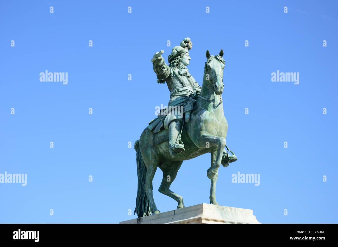 Statue of Louis 14th Stock Photo