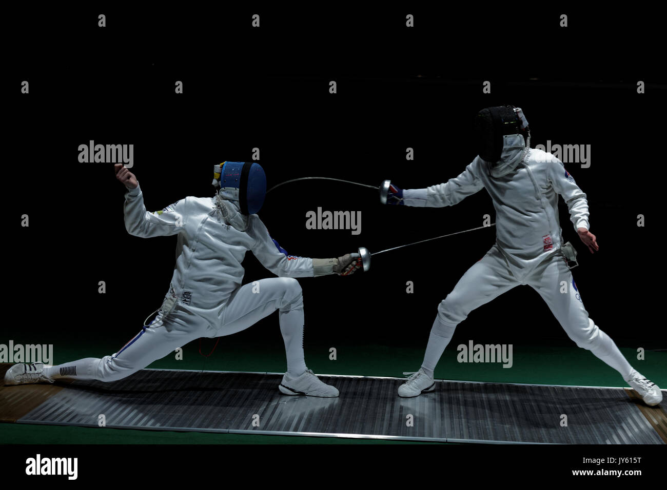 Kiev, Ukraine April 14, 2012 One of fights during World Fencing