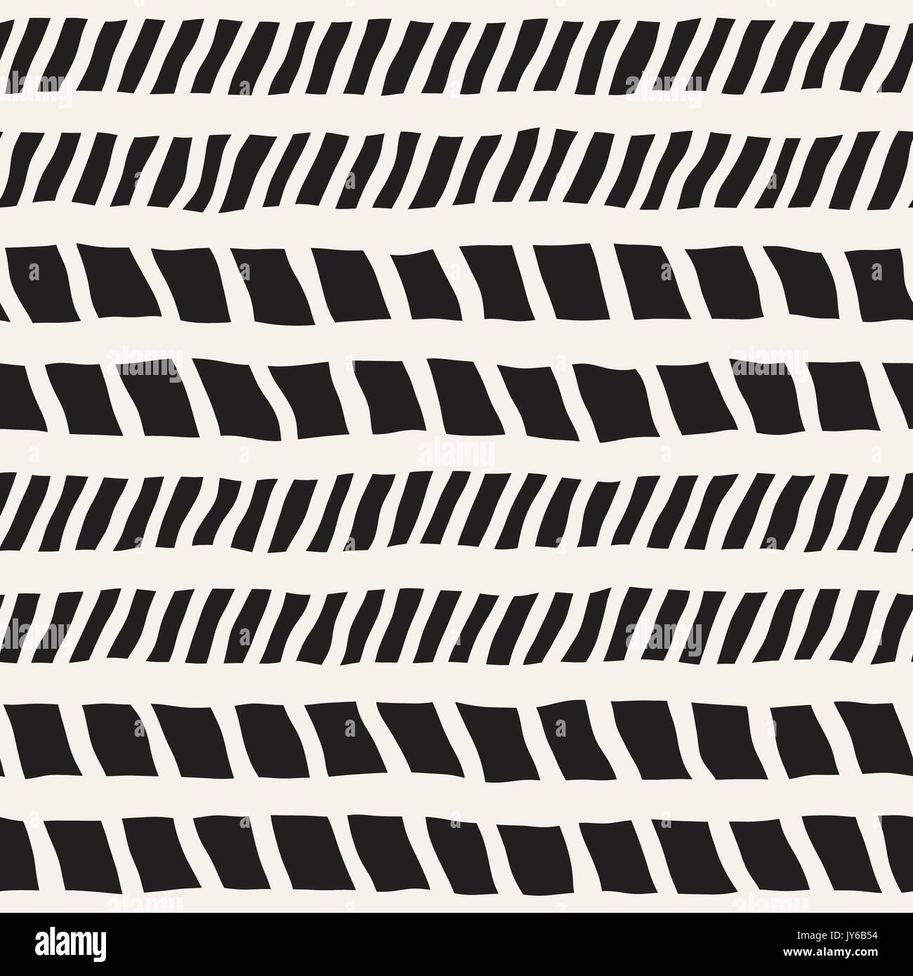 Seamless pattern with hand drawn brush strokes. Ink doodle grunge ...