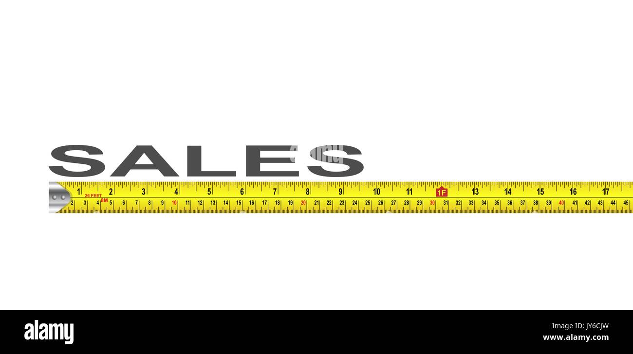 Tape measure measuring sales word Stock Vector Image & Art Alamy