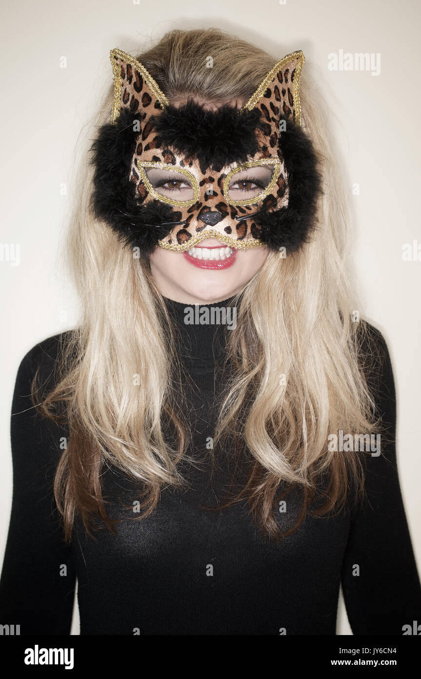 Beautiful model with mask hi-res stock photography and images - Alamy