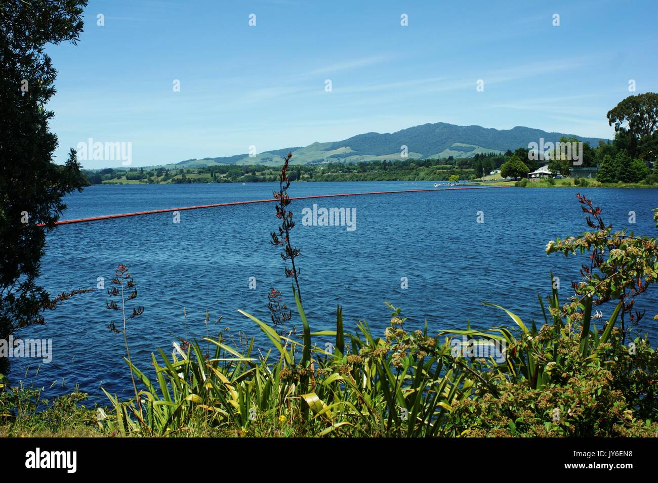 Lake Karapiro New Zealand Stock Photo