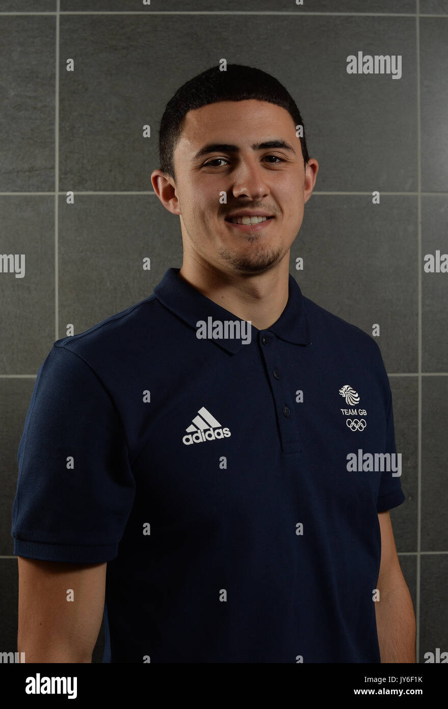 Aydin Djemal during the PyeongChang 2018 Olympic Winter Games photocall at Heriot Watt University, Oriam. PRESS ASSOCIATION Photo. Picture date: Friday August 18, 2017. Photo credit should read: Mark Runnacles/PA Wire Stock Photo