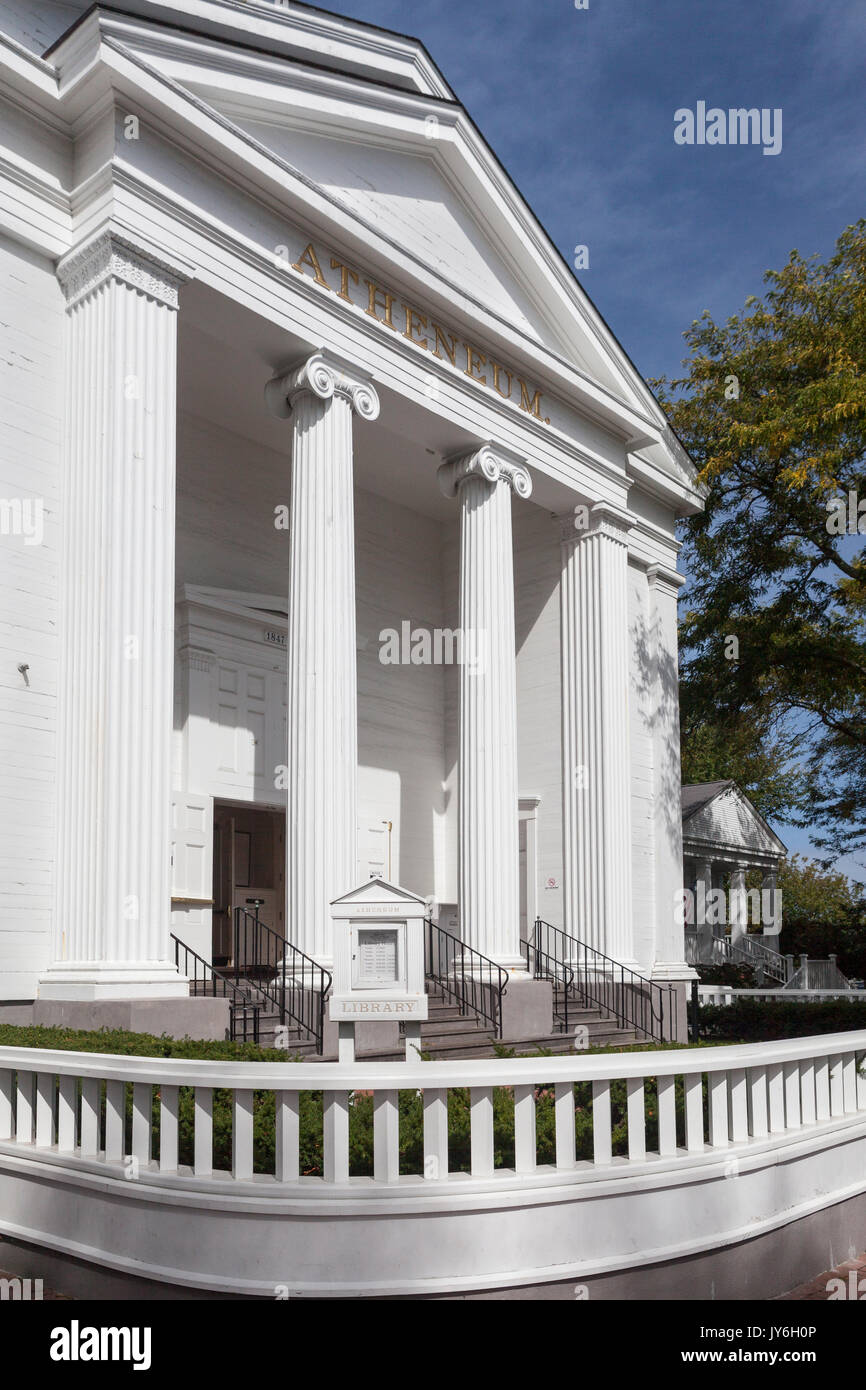 Nantucket Library Nantucket Island, Massachusetts - 28 September 2010: Greek Revival ...