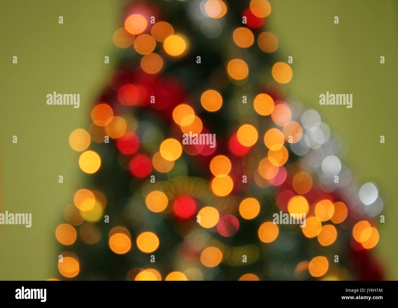 Christmas tree lights bokeh Stock Photo - Alamy